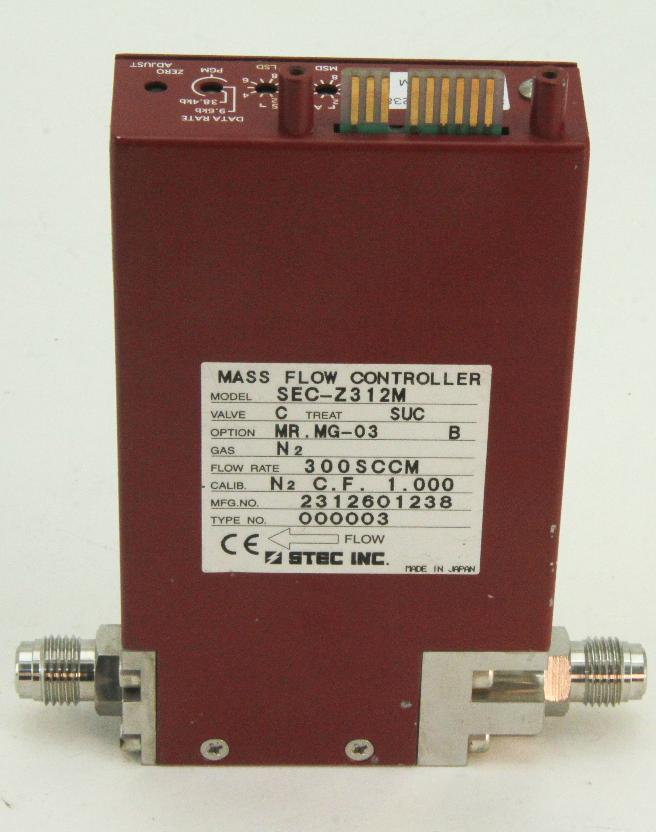 6085 Stec Mfc Sec Z302 Mass Flow Controller Sec Z312m J316gallery 